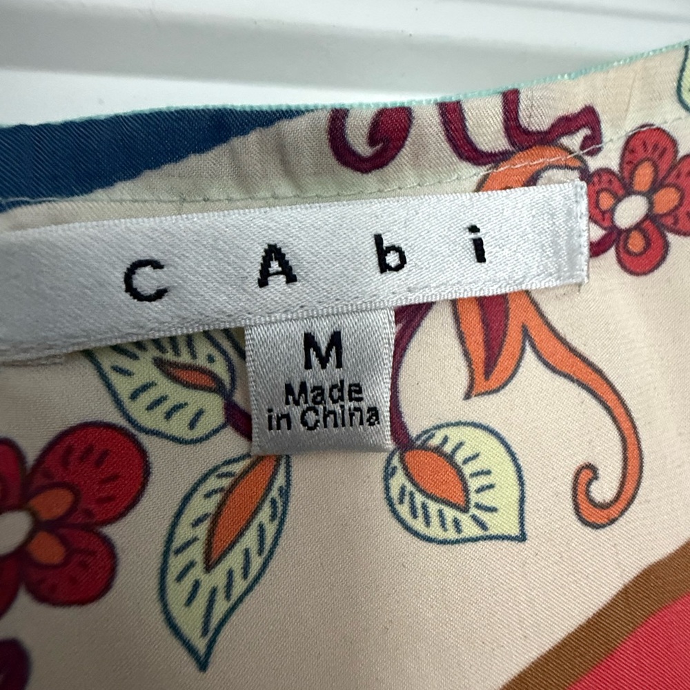 CAbi Multicolor Patchwork Cape - image 2